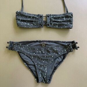 Proenza Schouler printed bikini with metal hardware XS